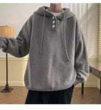 American style trend personalized trend lazy style for men and women hooded sweater loose and casual knit top for couples y2k