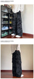 Mens Casual Pants Straight Leg Loose Fit Tactical Cargo Joggers Wide Leg Tie Dye Trousers Trendy Fashion Side Pocket pants man