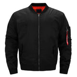Bomber Jackets Men Casual New Pilot Air Jacket Mens Military Solid Zipper Pilot Jacket Men Bomber Green New Slim Fit Male Coats