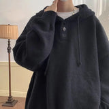 American style trend personalized trend lazy style for men and women hooded sweater loose and casual knit top for couples y2k