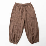 Chinese Style Men Casual Pants Men Linen Low Crotch Harlan Wide Leg Pants Male Lantern Pants Streetwear Hiphop Trousers