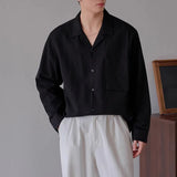 New Trend Men Luxury Business Shirts Casual Striped Long Sleeve Cardigan Tops Japanese Style Fashion Leisure Commuter Blouse