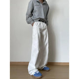 Men's Patchwork style cargo Denim Pants Washed Male Jeans Straight Casual Men wear Loose Wide Leg Trousers Pocket design