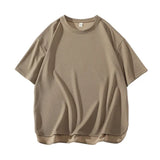 Mens Baggy T shirts Summer Men Solid Color Casual Short Sleeve Tshirts Man Basic T-shirt Male Tops Tees Couple