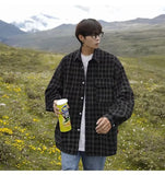 Plaid Shirts Men Autumn Handsome Casual Youthful Popular Long Sleeve All-match High Street Korean Style Hipster Males Clothing