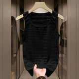 Mens Vest Casual Camisole Narrow Shoulder Sleeveless Vest Summer Casual Sports Ice Silk Quick Drying Vest Men's Clothing Unisex