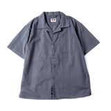 American Retro Cotton Top Washing Men's Shirt Loose Japanese Summer Cuban Collar Short-sleeved Shirt Fashionable Handsome Top