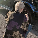 Summer Short Sleeved Shirt Men Retro Printed Shirt Mens Streetwear Loose Flower Shirts Mens Hawaiian Shirt Man Large Size 5XL