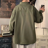 Y2k Shirts for Men Clothing Spring Autumn New Teens Korean Fashion Tops Male Camisas De Hombre Ulzzang Chic Janpanese Hip Hop