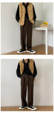 Casual Pants Men Simple Japanese Solid Loose Formal Baggy Streetwear Leisure All-match Office Clothing Fashion Trousers Classic