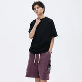 Summer Short Sleeved T-shirt Men Fashion Gray Black Casual T Shirt Men Streetwear Korean Loose Round Neck T Shirt Mens Top