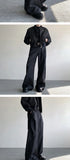 Wide Leg Pants Men Simple Baggy Smart Casual High Street Handsome All-match Korean Fashion Daily Full-length Trousers Classic