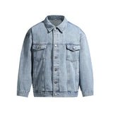 Loose-fit Classic Denim Jacket Men Cotton 2025 New Style Korean Trendy Brand Casual Top Spring Autumn Cropped Jacket Black Blue