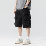 New Summer Men Cotton Cargo Shorts Men American Clothing Casual Breeche Bermuda Beach Jogger Shorts Male