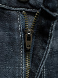 Ripped Frayed Men's Slim-fit Stretch Jeans Cotton Fashion Korean Classic Blue Black Denim Pants Streetwear Hip Hop Male Trousers