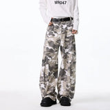 Mens Cargo pants Cotton Camo Workwear Pants Loose Fit Wide Leg Military Tactical Casual Trousers Urban Outdoor Clothing 2025
