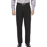 Spring Summer Casual Mens Pleated Suit Trousers Fashion Solid Color Loose Straight Pants Men Business Office Leisure Pants