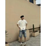 Summer Short Sleeved Shirt Men Fashion Apricot Black Casual Shirt Men Streetwear Korean Loose Hollow Shirt Mens Hawaiian Shirts