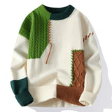 Mens Streetwear Ripped Hole Fashion Sweater Korean High End Luxury Winter Hip Hop Sweaters Men Soft Warm Autumn Pullover