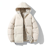 Korean Hip Hop Winter Parkas Thickened Warm Padded Coat Youth Trendy Bread Jacket Two Sides Wearing Jacket Cityboy Hooded Wear