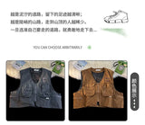 American Outdoor Multi-function Short Vest Jacket Basic Commuting Versatile Vest Cityboy Workwear Waistcoat Aesthetic Urban Chic
