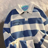Oversize Pullover Big Size T Shirt for Man Baggy Stripe Polo Fashion Trends It A New Korean Top Luxury Japan Men's Clothing