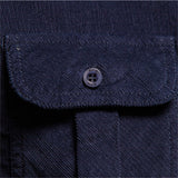 New Single Breasted 100% Cotton Men's Shirt Business Casual Fashion Solid Color Corduroy Men Shirts Autumn Slim Shirt Men
