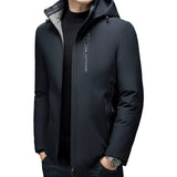 High-end Parkas Business Winter New Male Men's Graphene Coat Thick Keep Warm Parkas Men Cold Resistant Casual Jacket