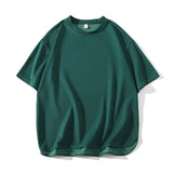 Mens Baggy T shirts Summer Men Solid Color Casual Short Sleeve Tshirts Man Basic T-shirt Male Tops Tees Couple
