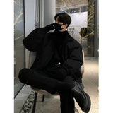 Winter Jacket Men Warm Fashion Casual Thick Lambhair Jackets Men Streetwear Korean Loose Short Coat Mens Thicken Bomber Jacket