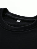New Men Autumn Casual Fashion Teenager Pullover Top Color Contrast Round Neck Hoodies Male Long Sleeved Loose Sweatshirts Tops