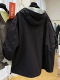 Design-sensory Zippers Trench Coat Both Sides Thin Hooded Jacket Korean 2025 Summer Spliced Jacket High-end Sunscreen Clothes