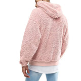Autumn Winter Men's Tops Plush Hooded Sweater Fashion Solid Warm Hoodies Y2K Streetwear in Hooded Sweatshirts Mens Clothes