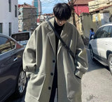 Autumn Blends Men Blocking Pure Temperament Korean Commuting Style Gentle Handsome Chic Fashion  Aesthetic Youthful 2023