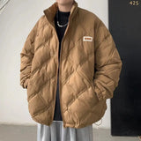 New American winter trend cardigan jacket for men and women loose fitting stand up collar warm and personalized casual top y2k