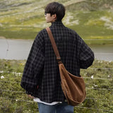 Plaid Shirts Men Autumn Handsome Casual Youthful Popular Long Sleeve All-match High Street Korean Style Hipster Males Clothing