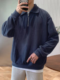 Sweatshirts Men Autumn New Arrival American Style Vintage Loose Casual Design Solid Outwear All-match Ropa Para Hombre Harajuku
