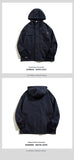 Japanese Cityboy Work Jacket Men's Spring Autumn Multi-pocket Mountaineering Suit High-end Casual Hooded Jacket Chic