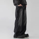 Spring and Autumn American Street Men and Women Trendy Personalized Straight Tube Washed Jeans Couple Loose Retro Casual Pants