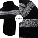 High Quality Men's New Autumn and Winter Casual Warm Neck Sweater Knit Pullover Warm Tops
