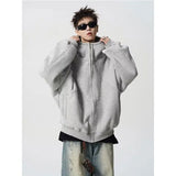 American autumn and winter street fashion personalized hooded sweatshirt for couples loose retro Harajuku casual top y2k