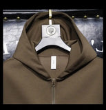 American Vintage  Simple Waistcoat Large-size Casual Loose Sleeveless Hooded Vest Men's Spring Autumn Versatile Vest Jacket Chic