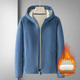 Male Large Cardigan Hoodie Autumn Winter Hooded New Styles Couples Outdoor Clothes Warm Double-sided Velvet Top Fleece Jacket