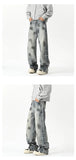 Autumn Jeans Men's New Denim Pants wash jeans New Fashion High Quality Washed Male Jeans Loose Wide Leg Trousers Straight