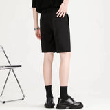 New Summer Men's Casaul Suit Shorts Light Luxury Leisure Non-ironing Straight Korean Style Slim-fit Button-down Pants M-3XL 2025