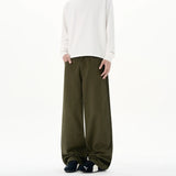 Baggy Wide-leg Jeans 100% Cotton Comfortable Breathable Autumn Casual Denim Pants Loose Straight Trousers Fashion Streetwear