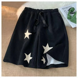 Hip Hop Shorts Summer Loose Shorts Men Five-pointed Star Print Harajuku Sweatshorts Streetwear Man Fashion Short Pants