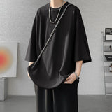 men t shirts Summer Men's White Cool T-shirts Women Oversized 5XL Korean Style Loose Striped T-shirt Casual T-Shirt Male