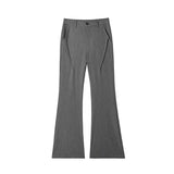 Grey Black Suit Pants Men Fashion Society Mens Dress Pants Korean Loose Flared Pants Mens Office Formal Trousers Large Size 5XL