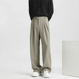 Men's Light Luxury Naples Slim-fit Suit Pants Casual Japanese Retro Premium Quality Elegant Popular Leisure Trousers 2026 Spring